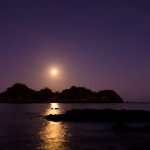 Mond ueber dem Pazifik